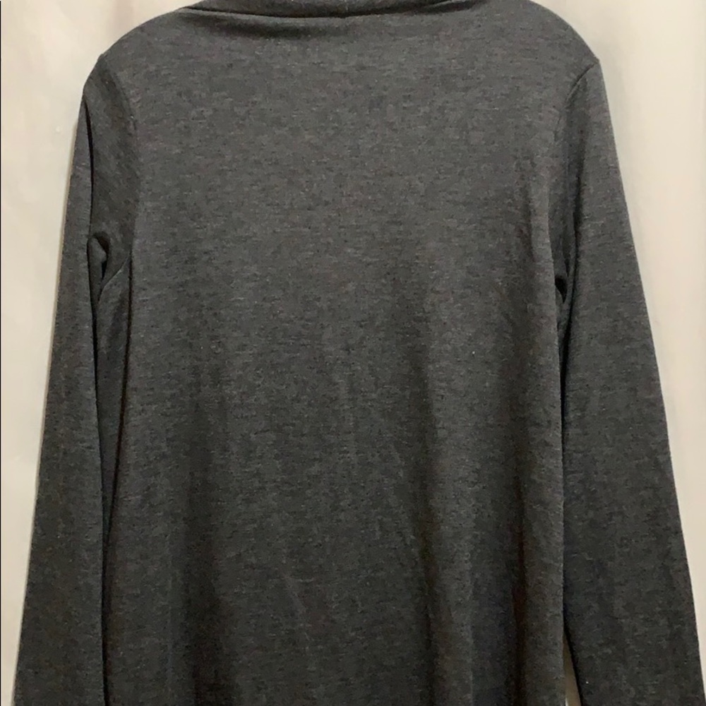 BOBEAU GRAY ASYMMETRICAL TOP ONE BUTTON SZ M - Picture 6 of 7